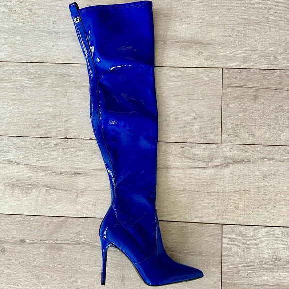 NEW Baiwa Point Toe Over-The-Knee Boots - Picture 1 of 3